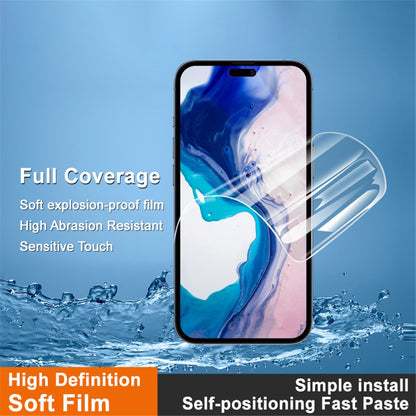 IMAK Hydrogel Film 4th Gen for iPhone 16 Full Screen Protector Ultra Clear Soft TPU Film