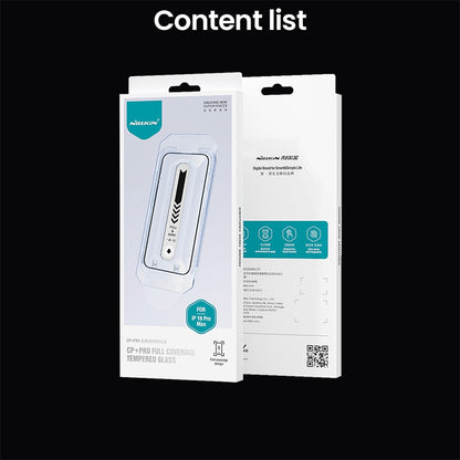 NILLKIN CP+PRO For iPhone 16 Pro Max Screen Protector AGC Glass Film Ultra Clear