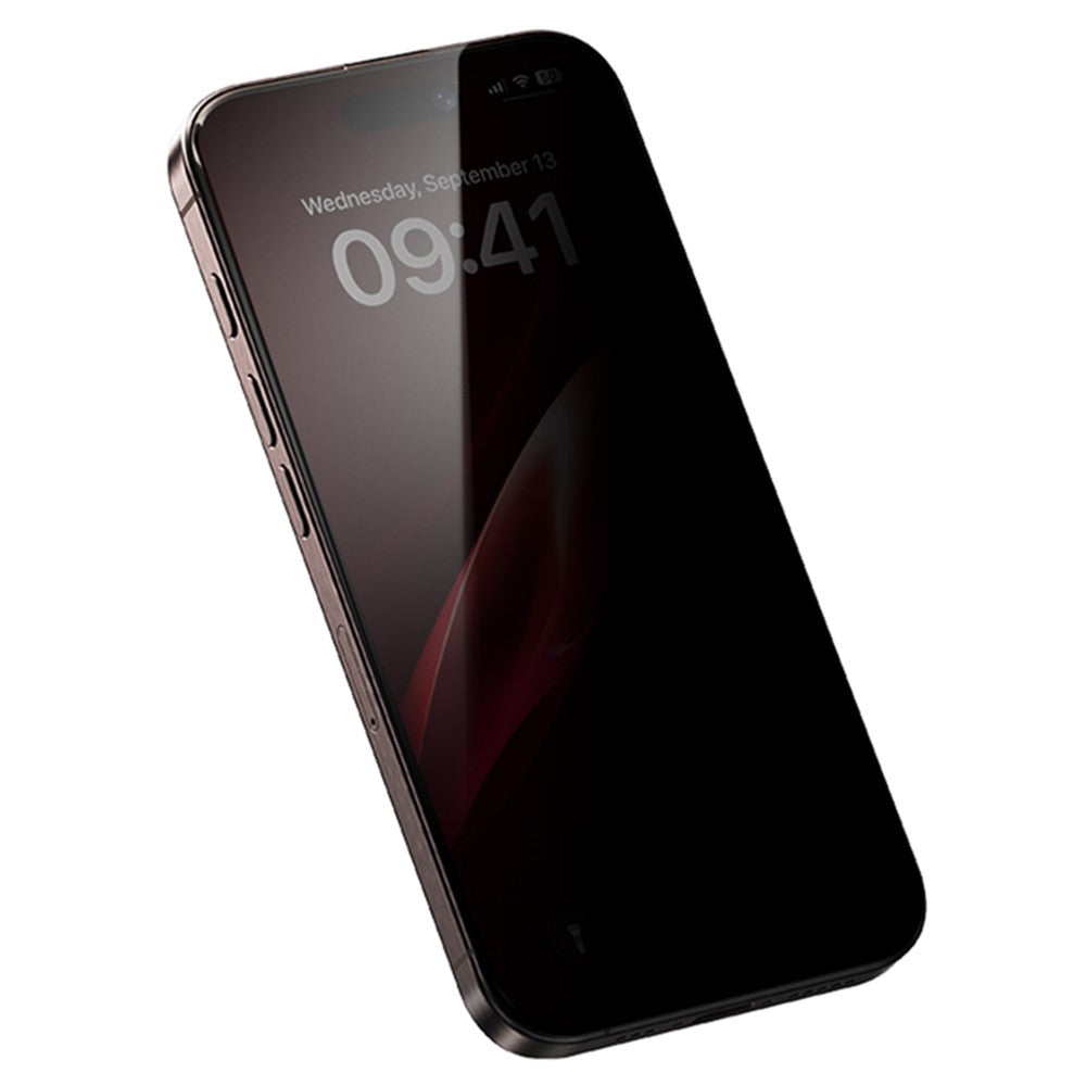 BENKS For iPhone 16 Pro Anti-Spy Screen Protector Zero Sense High Aluminium-Silicon Glass Film