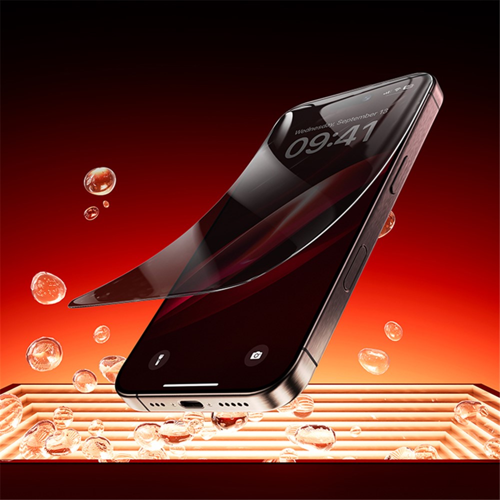 BENKS For iPhone 16 Pro Max Anti-Spy Screen Protector Zero Sense High Aluminium-Silicon Glass Film