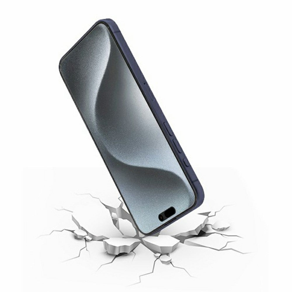 KZDOO For iPhone 16 / 15 / 14 Pro AG Matte Screen Protector Anti-Fingerprint Tempered Glass Film Anti-Glare Full Glue Silk Printing