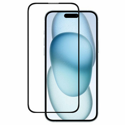 KZDOO For iPhone 16  /  15  /  14 Pro Anti-Dust Clear Screen Protector 3D Curved AB Glue Tempered Glass Film