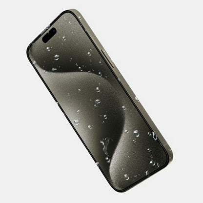 KZDOO For iPhone 16  /  15  /  14 Pro Anti-Dust Clear Screen Protector 3D Curved AB Glue Tempered Glass Film