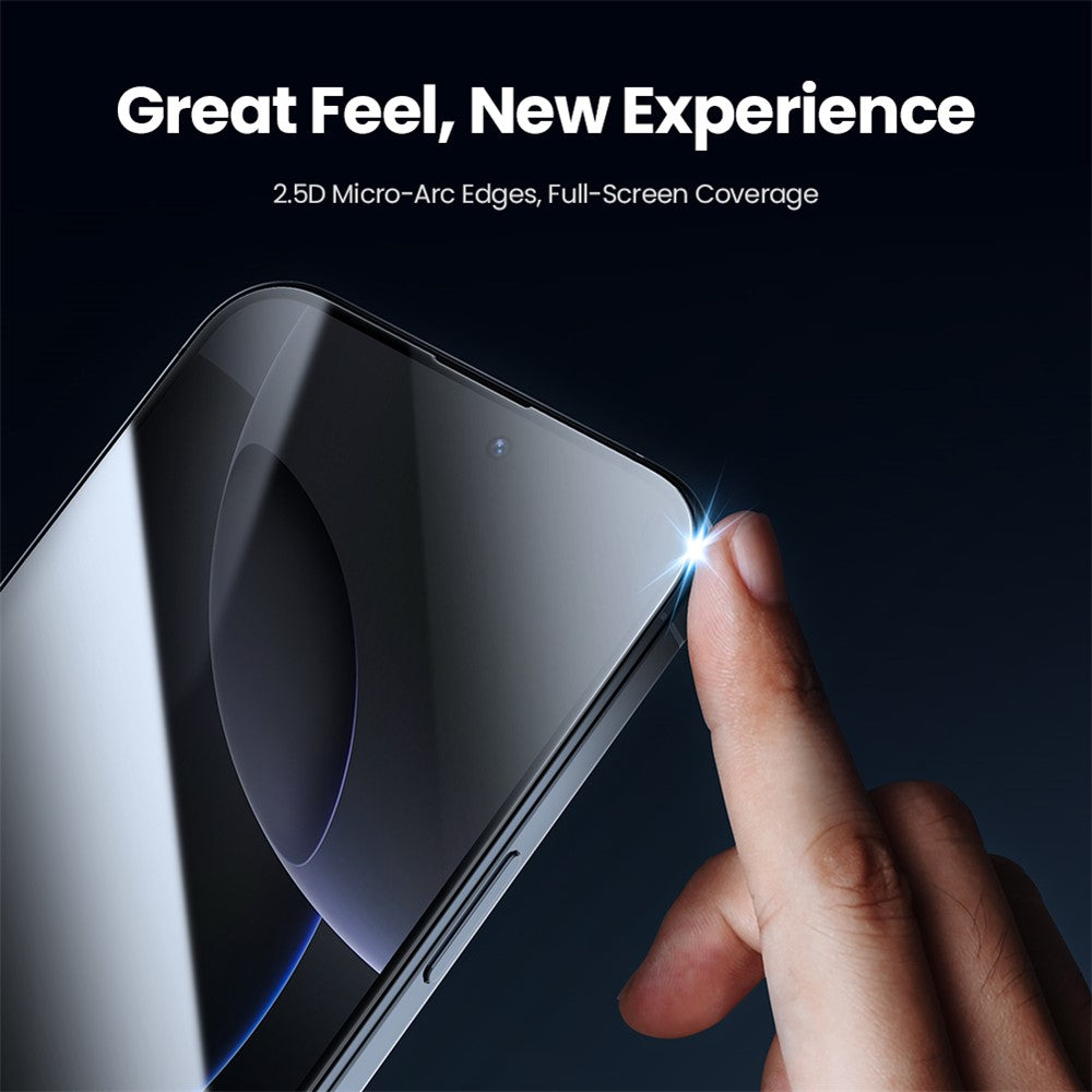 NILLKIN For iPhone 16 Pro Max Anti-Peep Screen Protector Anti-Scratch AGC Glass Full Screen Film