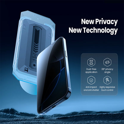 NILLKIN For iPhone 16 Pro Max Anti-Peep Screen Protector Anti-Scratch AGC Glass Full Screen Film