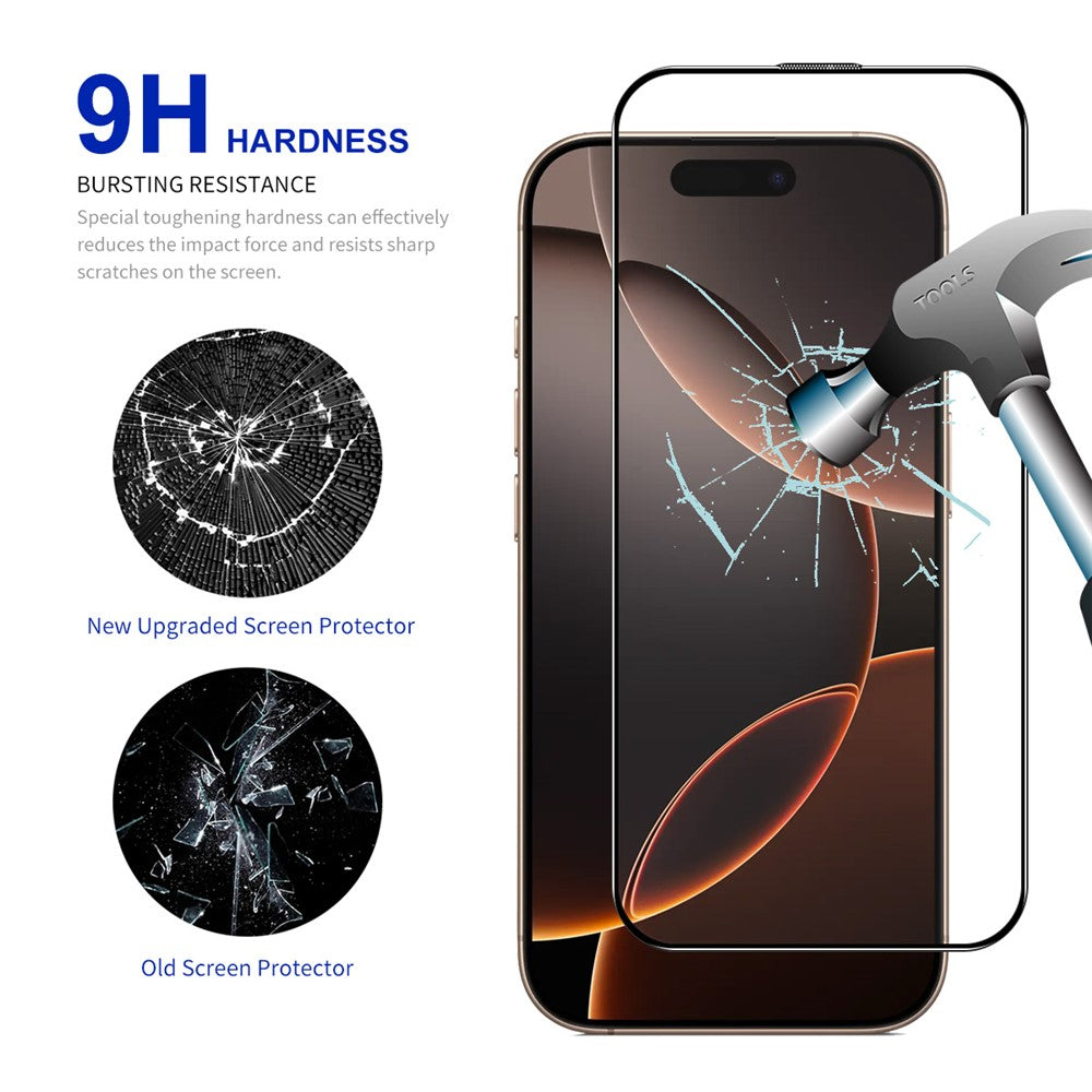 ENKAY HAT PRINCE For iPhone 16 Pro Max HD Clear Film   Tempered Glass Screen Protector with Installation Tool