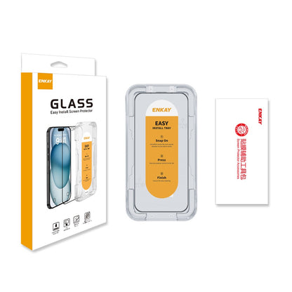 ENKAY HAT PRINCE For iPhone 16 Pro Max HD Clear Film   Tempered Glass Screen Protector with Installation Tool