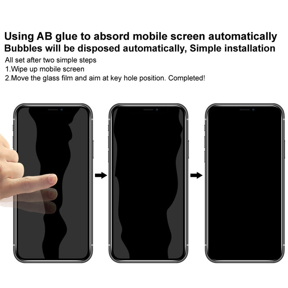 IMAK For iPhone 16 Anti-Peep Tempered Glass Screen Protector Full Coverage