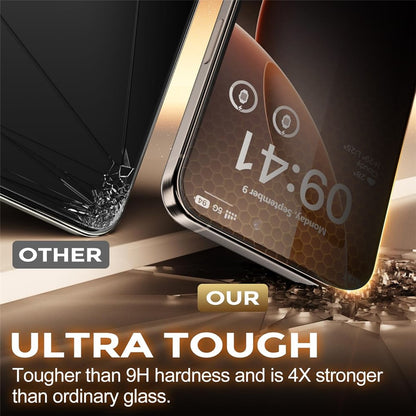 For iPhone 14 Pro Anti-Spy Screen Protector Temered Glass Film with Dust-Proof Net
