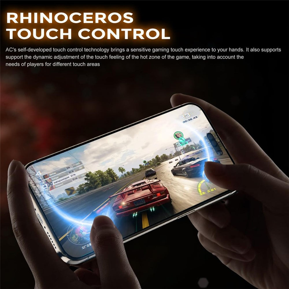 For iPhone 14 Pro Tempered Glass Ultra Clear Screen Protector with Dust-Proof Net