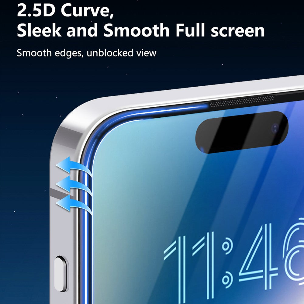 JOYROOM JR-MLG0277 For iPhone 16 Pro 2.5D Full Screen Protector High Aluminium-Silicon Glass Film