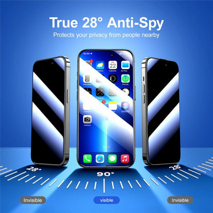 JOYROOM JR-Z34 For iPhone 15 Pro 2.5D Anti-Spy Full Screen Protector High Aluminium-Silicon Glass Film
