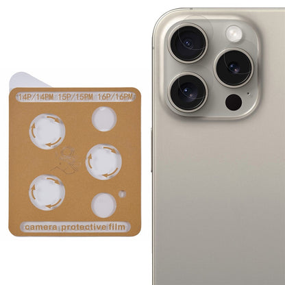 Camera Lens Protector For iPhone 16 Pro / 16 Pro Max / 15 Pro / 15 Pro Max / 14 Pro / 14 Pro Max Tempered Glass Lens Film Precise Positioning Easy Installation