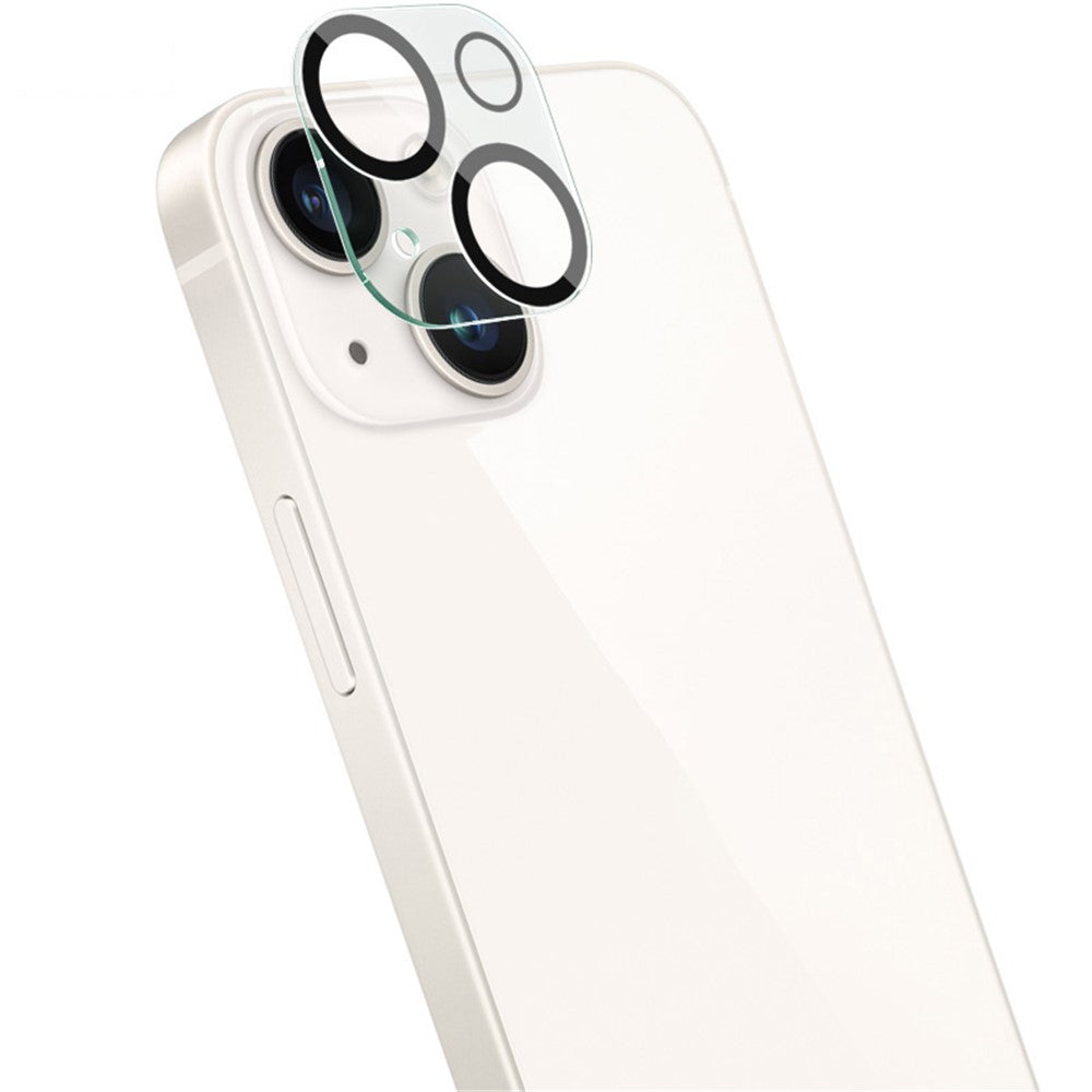 IMAK For iPhone 14 / 14 Plus Tempered Glass Camera Lens Protector + Acrylic Lens Cap Anti-Scratch Len Film