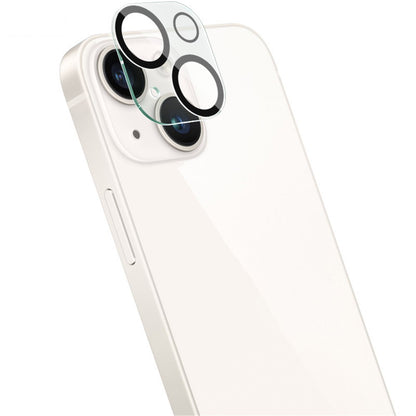 IMAK For iPhone 14 / 14 Plus Tempered Glass Camera Lens Protector + Acrylic Lens Cap Anti-Scratch Len Film