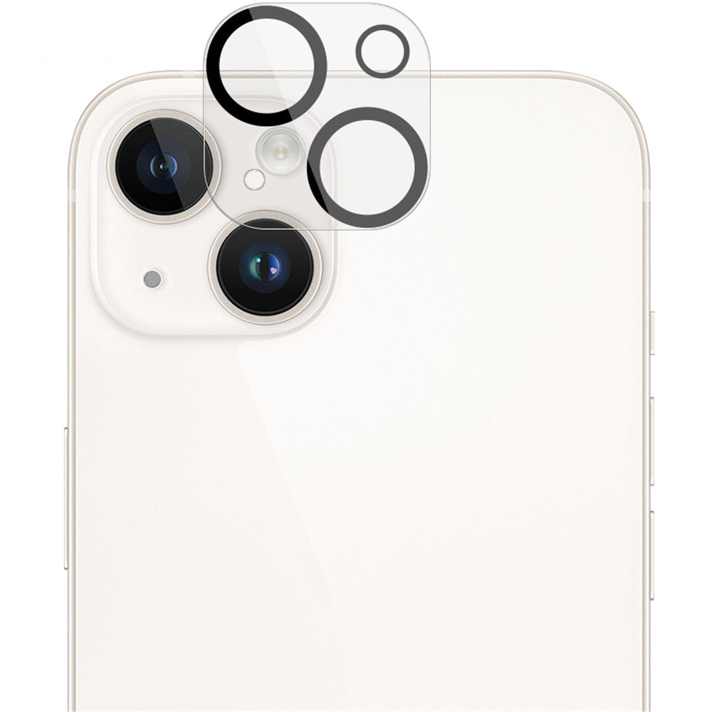 IMAK For iPhone 14 / 14 Plus Tempered Glass Camera Lens Protector + Acrylic Lens Cap Anti-Scratch Len Film