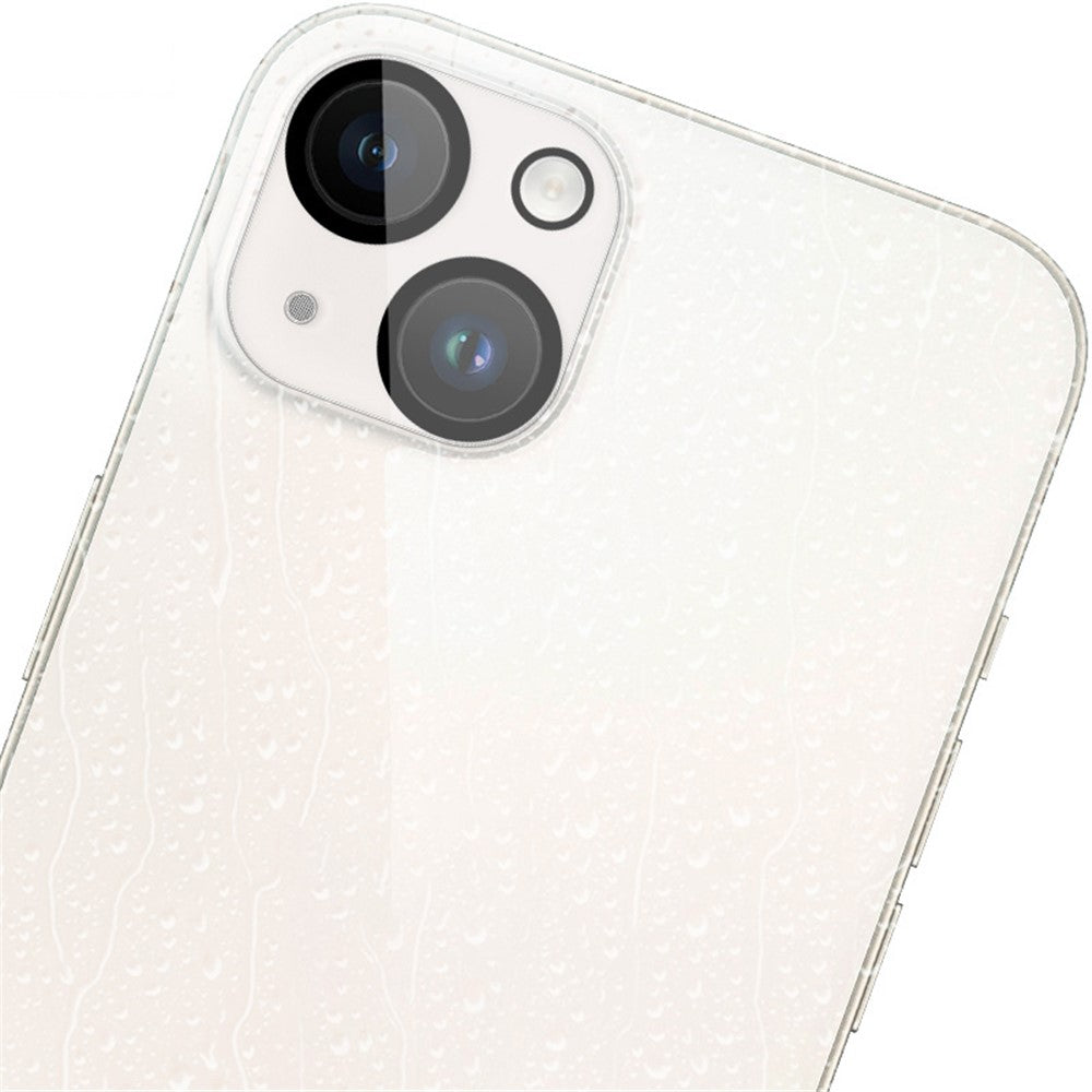 IMAK For iPhone 14 / 14 Plus Tempered Glass Camera Lens Protector + Acrylic Lens Cap Anti-Scratch Len Film