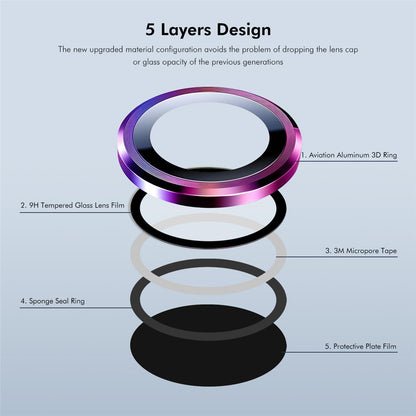 ENKAY HAT PRINCE For iPhone 17e / 16e Camera Lens Protector  Metal Ring Lens Film