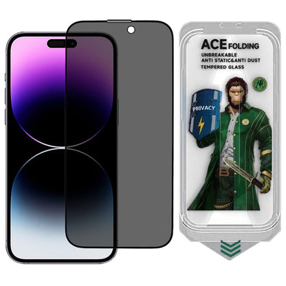 ESHMILY Screen Protector For iPhone 16  /  15  /  14 Pro 2.5D High Aluminium-Silicon Glass Anti Spy Film with Easy Installation Tool