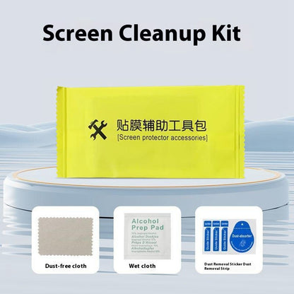 ESHMILY Screen Protector For iPhone 16  /  15  /  14 Pro 2.5D High Aluminium-Silicon Glass Anti Spy Film with Easy Installation Tool