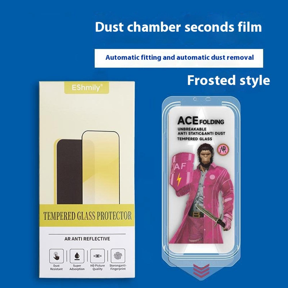 ESHMILY Matte Screen Protector For iPhone 16 / 15 / 14 Pro , 2.5D High Aluminium-Silicon Glass Film with Easy Installation Tool