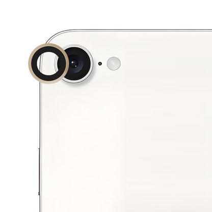 RURIHAI For iPhone 17e / 16e Camera Lens Protector Tempered Glass Metal Ring Lens Film