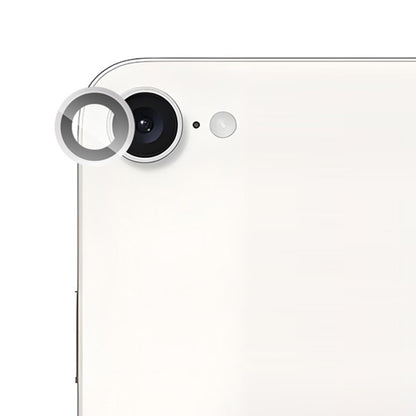 RURIHAI For iPhone 17e / 16e Camera Lens Protector Tempered Glass Metal Ring Lens Film