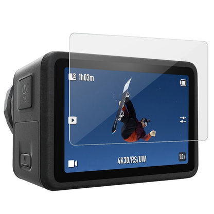 IMAK 1 Set Action Camera Screen Film for DJI Osmo Action 5 Pro Tempered Glass Screen Protector (Front Screen + Rear Screen + Lens)