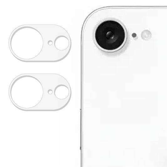 2Pcs For iPhone 17e / 16e Camera Lens Protector 3D Arc Edge Anti-Scratch Tempered Glass Lens Film
