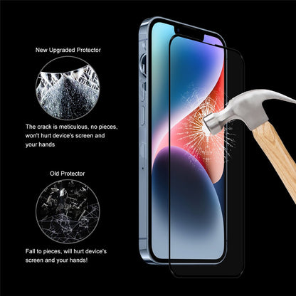 For iPhone 17e / 16e Screen Protector Silk Printing Full Glue Tempered Glass Screen Film