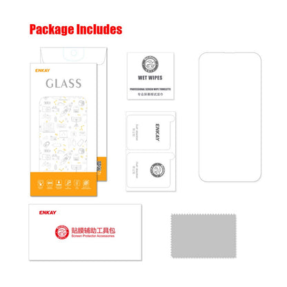 ENKAY HAT PRINCE For iPhone 17e / 16e Screen Protector   9H Hardness High Aluminum-Silicon Glass Film