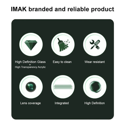 IMAK For iPhone 17e / 16e Tempered Glass Camera Lens Protector + Acrylic Lens Cap