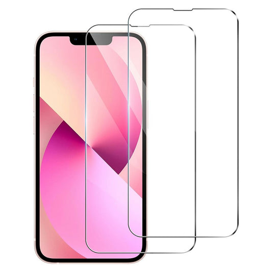 2Pcs For iPhone 17e / 16e HD Clear Screen Protector Anti-Explosion 2.5D Arc Edge Tempered Glass Screen Film