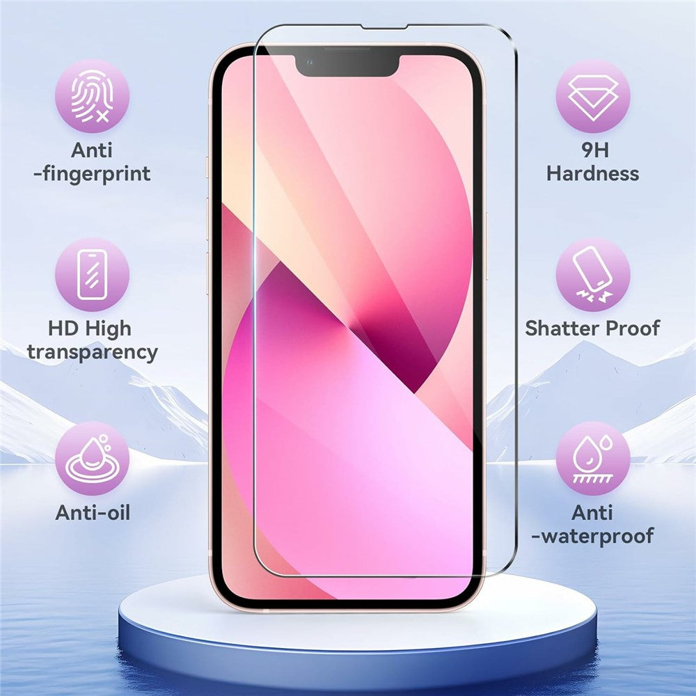 2Pcs For iPhone 17e / 16e HD Clear Screen Protector Anti-Explosion 2.5D Arc Edge Tempered Glass Screen Film