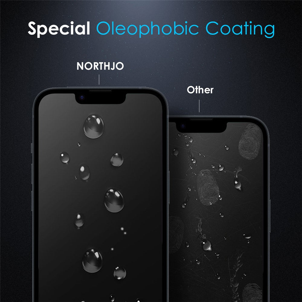 NORTHJO A+ For iPhone 17e / 16e HD Screen Protector 2.5D Arc 28 Degree Anti-Spy 0.3mm Tempered Glass Film