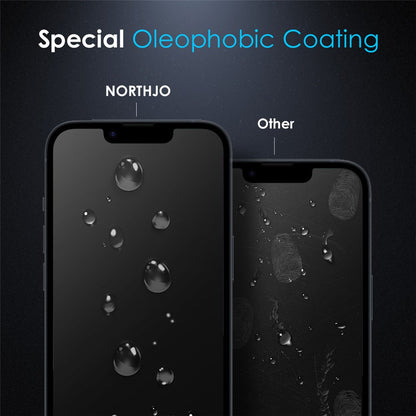 NORTHJO A+ For iPhone 17e / 16e HD Screen Protector 2.5D Arc 28 Degree Anti-Spy 0.3mm Tempered Glass Film