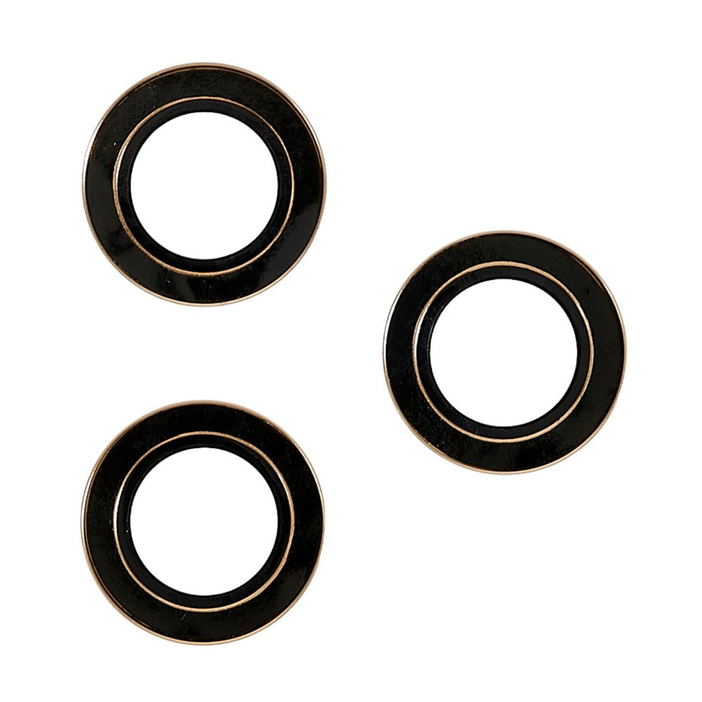 For iPhone 14 Pro / 14 Pro Max 2 Set Camera Lens Guard Glitter Ring Design Tempered Glass Lens Protective Film with Plate
