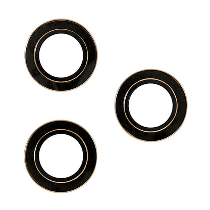For iPhone 14 Pro / 14 Pro Max 2 Set Camera Lens Guard Glitter Ring Design Tempered Glass Lens Protective Film with Plate