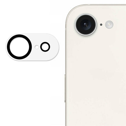 For iPhone 17e / 16e Camera Lens Protector Black Circle Design HD Clear Tempered Glass Lens Film