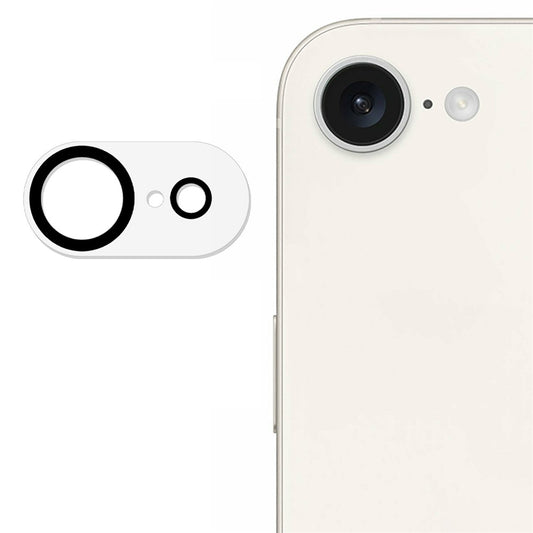 For iPhone 17e / 16e Camera Lens Protector Black Circle Design HD Clear Tempered Glass Lens Film