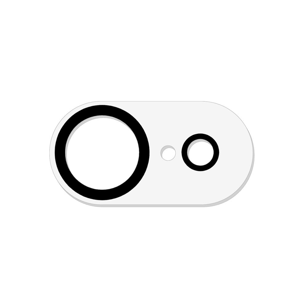 For iPhone 17e / 16e Camera Lens Protector Black Circle Design HD Clear Tempered Glass Lens Film