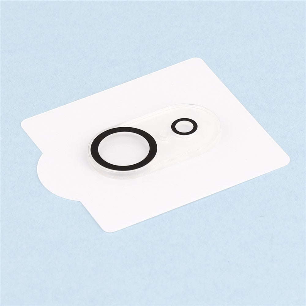 For iPhone 17e / 16e Camera Lens Protector Black Circle Design HD Clear Tempered Glass Lens Film