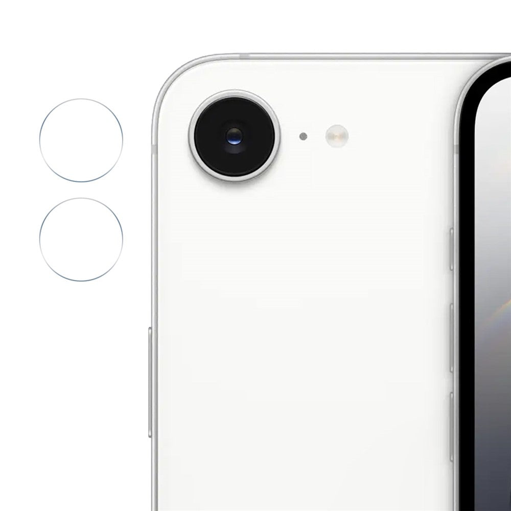 ENKAY HAT PRINCE For iPhone 17e / 16e 2Pcs Camera Lens Protector   0.2mm 9H High Aluminum-Silicon Glass Film