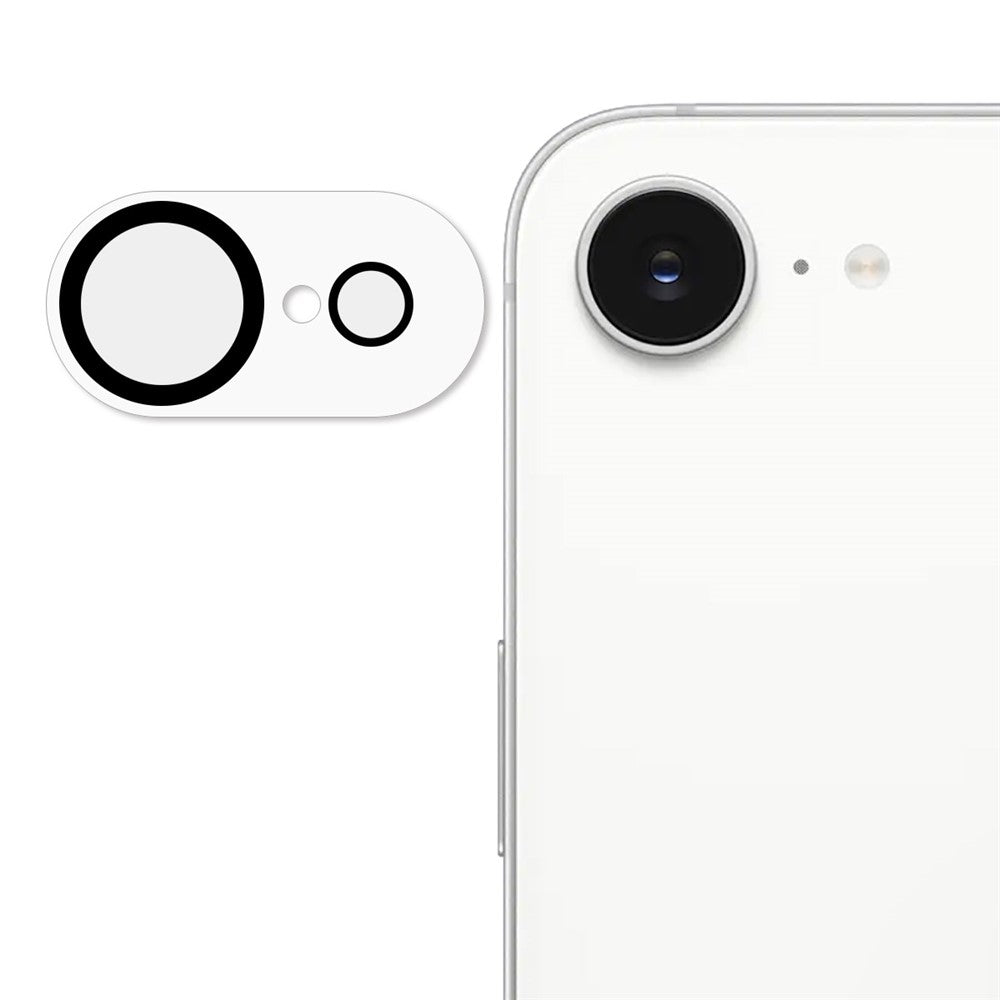 ENKAY HAT PRINCE For iPhone 17e / 16e Camera Lens Protector   Tempered Glass Lens Film with Black Ring