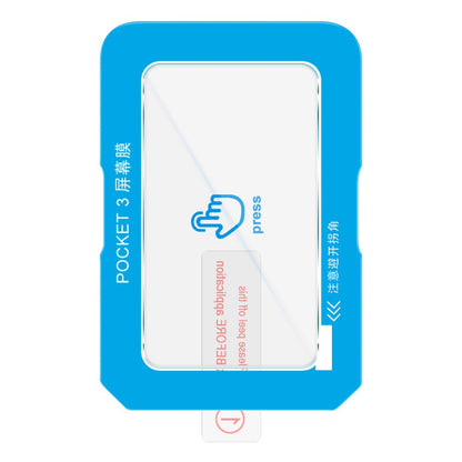 IMAK For DJI Osmo Pocket 3 Crystal Clear Tempered Glass Screen Protector with Self Positioning Frame
