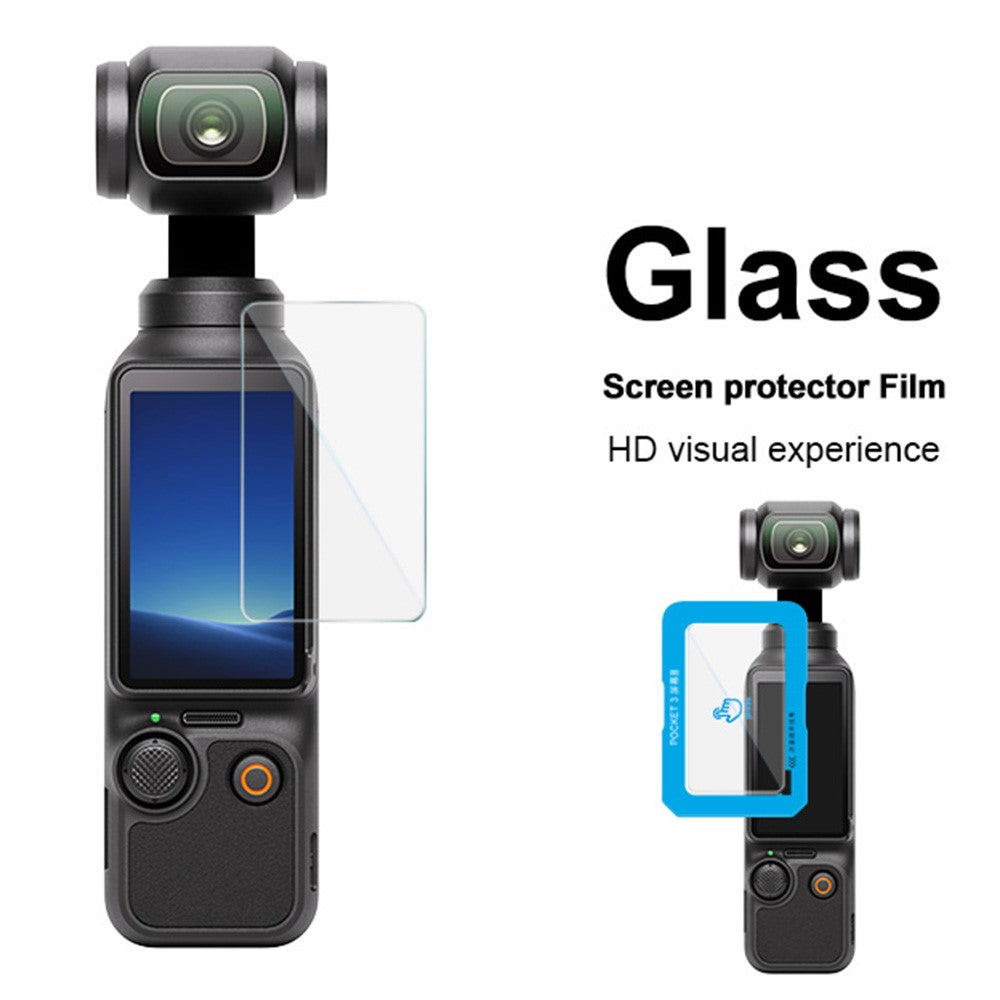IMAK For DJI Osmo Pocket 3 Crystal Clear Tempered Glass Screen Protector with Self Positioning Frame