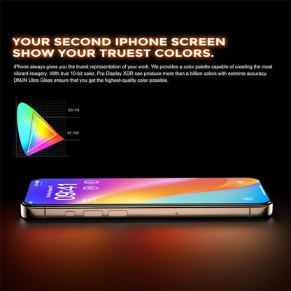 2Pcs For iPhone 14 Pro Screen Protector HD Clear High Aluminium Silicon Glass Film with Dust Removal Tool