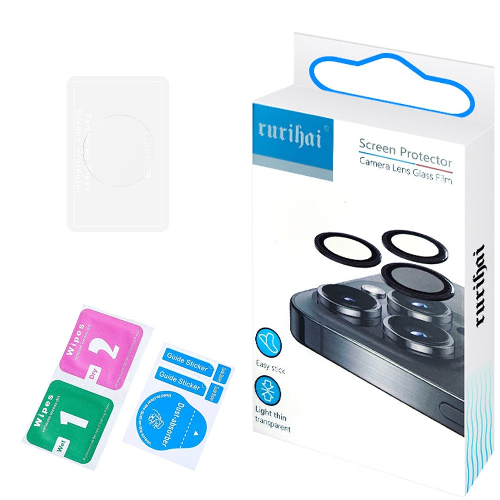 RURIHAI For iPhone 17e / 16e Camera Lens Protector 0.26mm AR HD Tempered Glass Lens Film