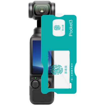 IMAK For DJI Osmo Pocket 3 Tempered Glass Screen Protector + Lens Film Set with Self Positioning Frame