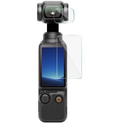 IMAK For DJI Osmo Pocket 3 Tempered Glass Screen Protector + Lens Film Set with Self Positioning Frame